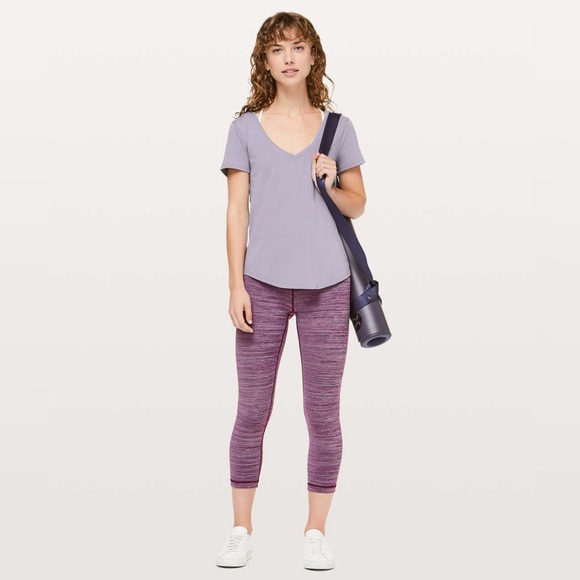 LULULEMON ATHLETICA Wunder Under Crop High Rise "21 Tight - Picture 3 of 10